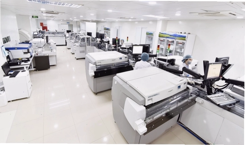 Bệnh viện MEDLATEC với các trang thiết bị y tế hiện đại hỗ trợ xét nghiệm SCC