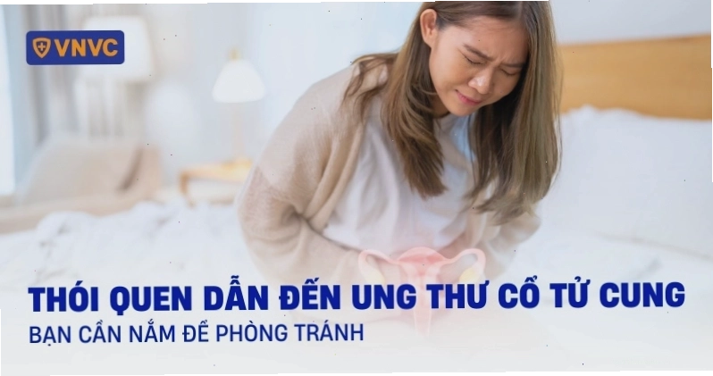 Hình ảnh minh họa các thói quen dẫn đến ung thư cổ tử cung