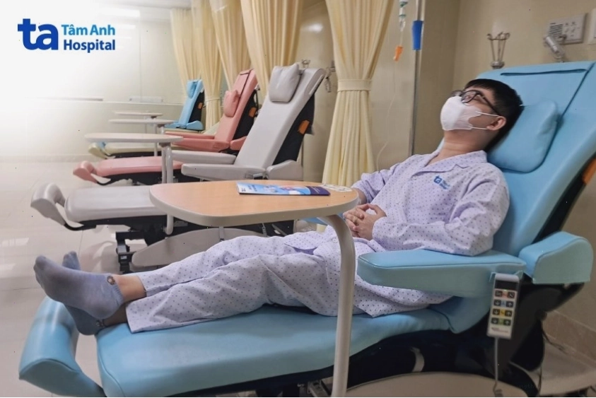 Khu truyền hóa chất tại bệnh viện