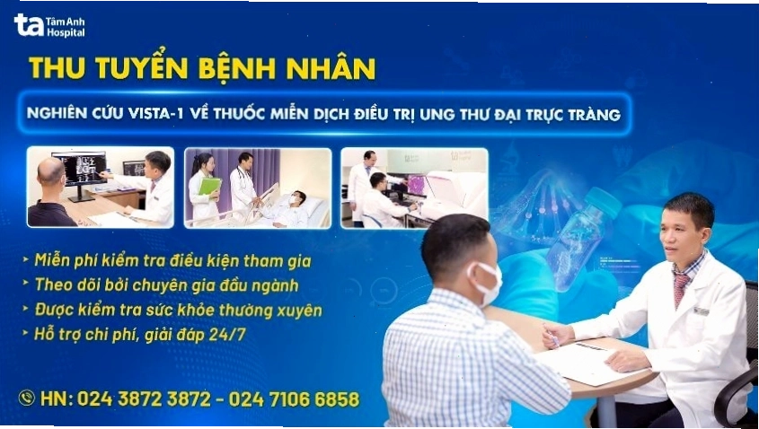 Mô hình nghiên cứu Vista-1 về thuốc miễn dịch cho ung thư đại trực tràng