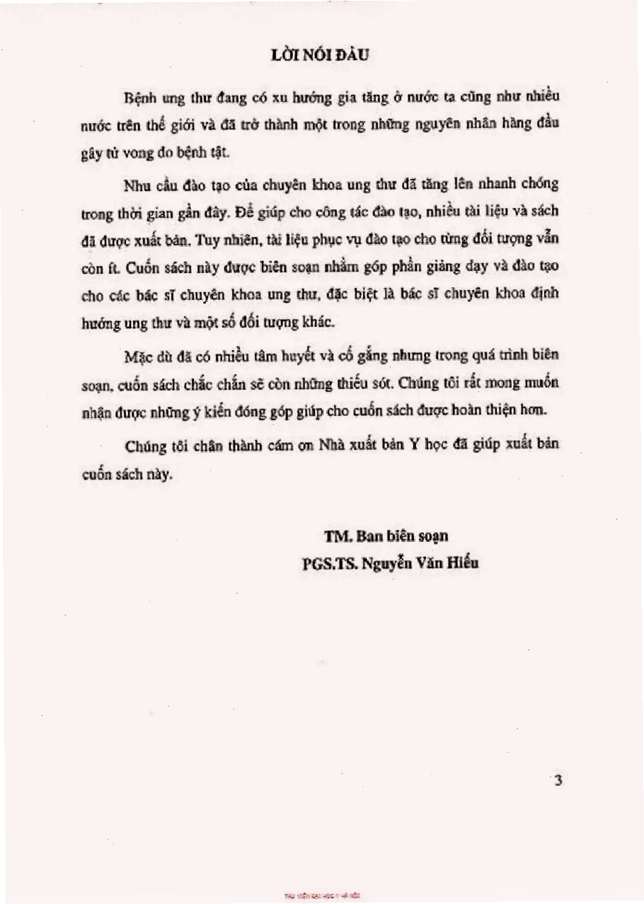 Nội dung sách Bài giảng Ung thư học